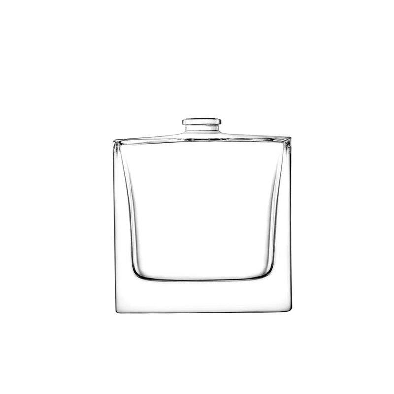 Custom Designed Thick Bottomed Glass Perfume Bottles 30ml 50ml 100ml Transparent Exquisite Empty Spray Bottles