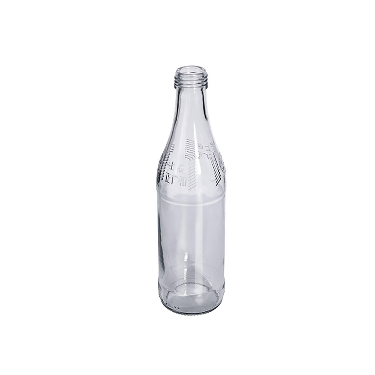 318ml soda bottle Clear Beverage Bottle Round Empty Beer Bottle Premium Glass Soda Water Juice Bottle