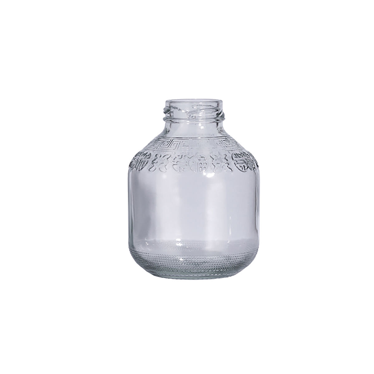 300ml plum soup beverage bottle glass Round beverage bottle