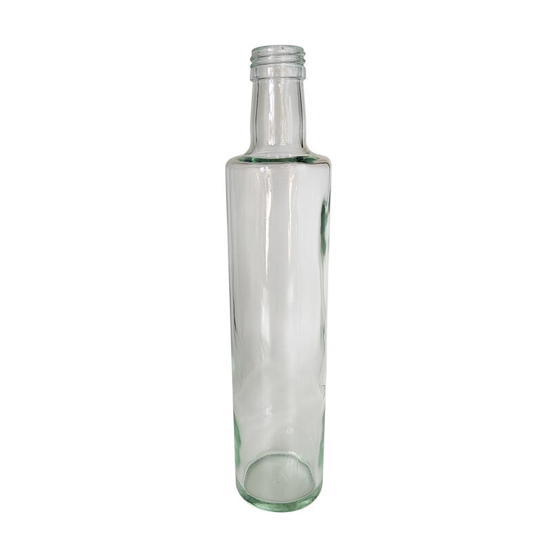 Wholesale Amber Brown Clear Empty Round Oil Bottle 100ml 250ml 500ml 750ml Glass Olive Oil Bottles Empty Bottle for Edible Oil