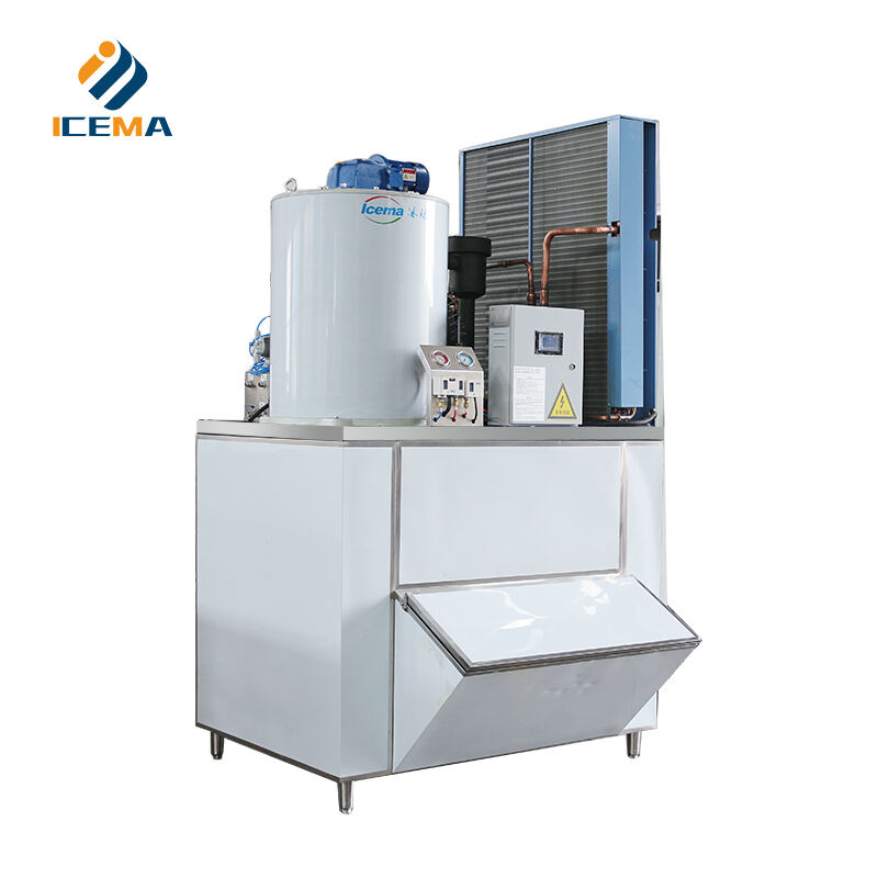 ICEMA Nissan 3T flake ice machine for fishery