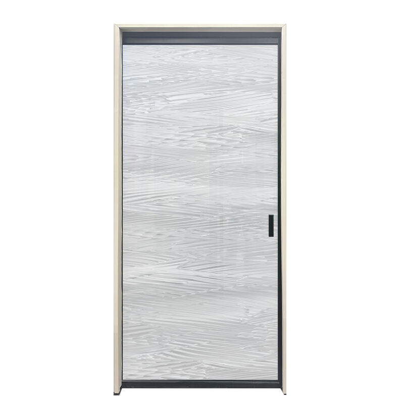 New Design Minimalist Interior Soundproof Slim Narrow Frame Double Glass Aluminum Sliding Doors