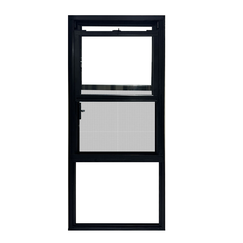 Aluminium double hung window