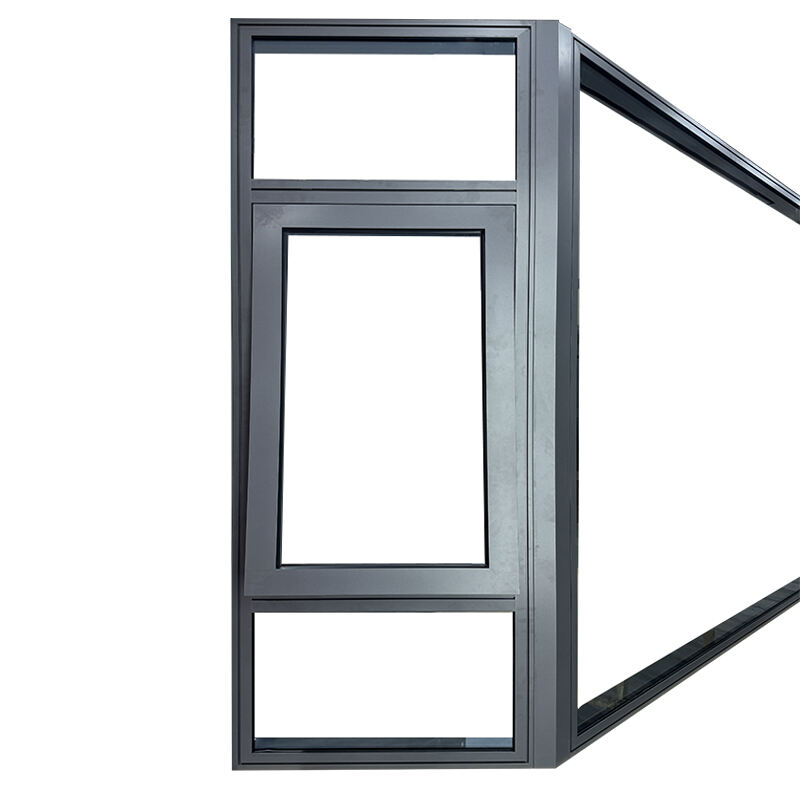 Factory Direct Sale Hurricane Proof Thermal Break Double Glazed Aluminum Glass Awning Windows