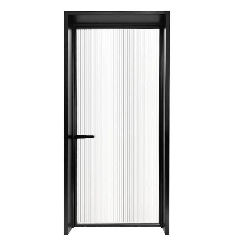 Extremely Narrow Aluminum SwingGlass Door interior Glass Living Room Invisible Frame Narrow