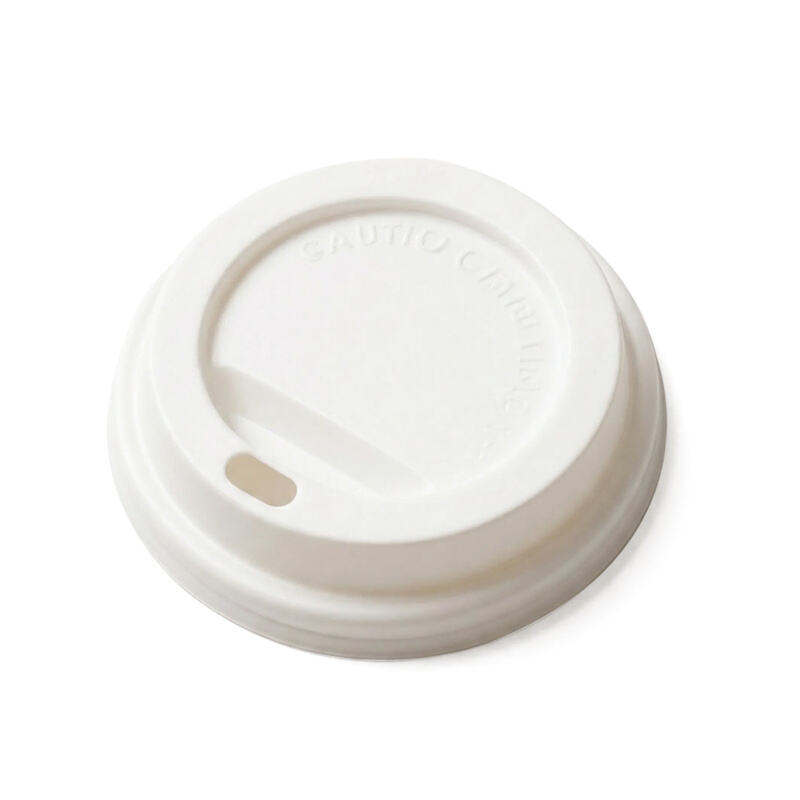 PET/PP Plastic Cup Lids with Straw Slot