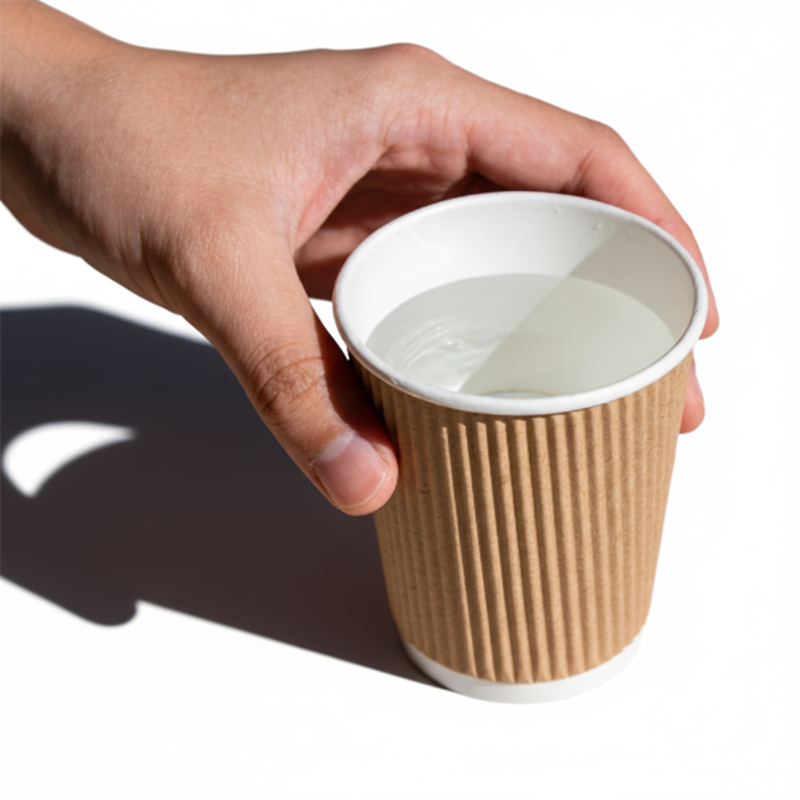 Insulated Corrugated Ripple Coffee Cups Double Wall