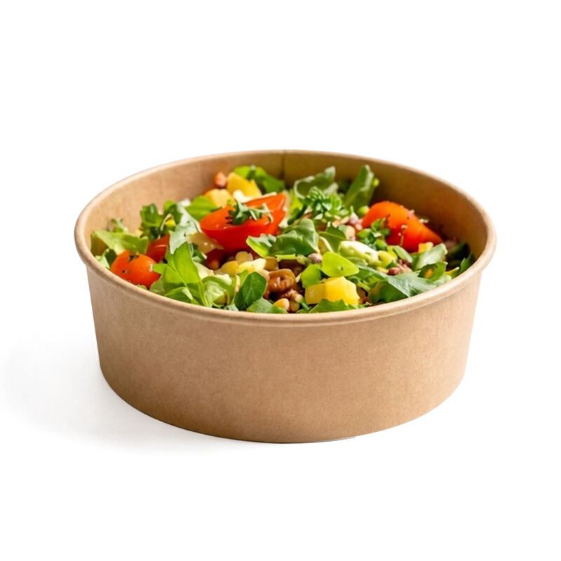 Leak-Resistant Kraft Salad Bowls 24–48oz