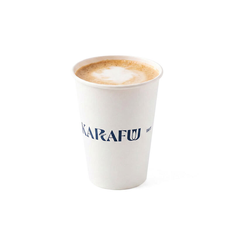 PE Coated Disposable Single Wall Coffee Cups Custom Printed