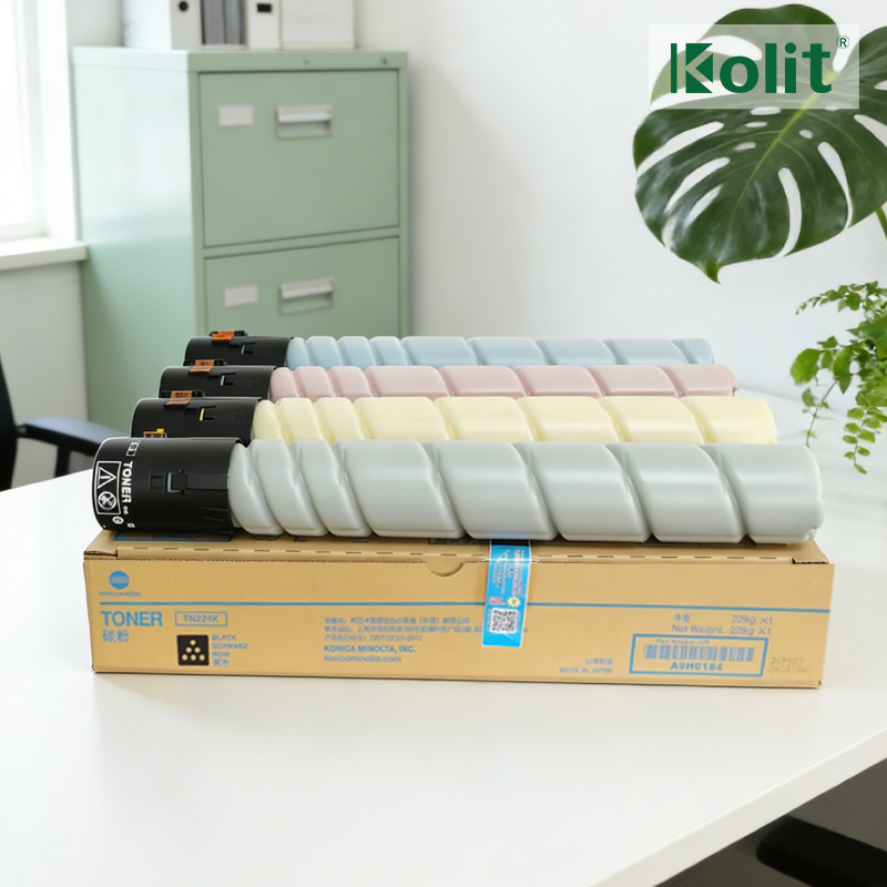 Konica Minolta TN224 Genuine Original Toner Cartridge CMYK for bizhub C226/C266 Series