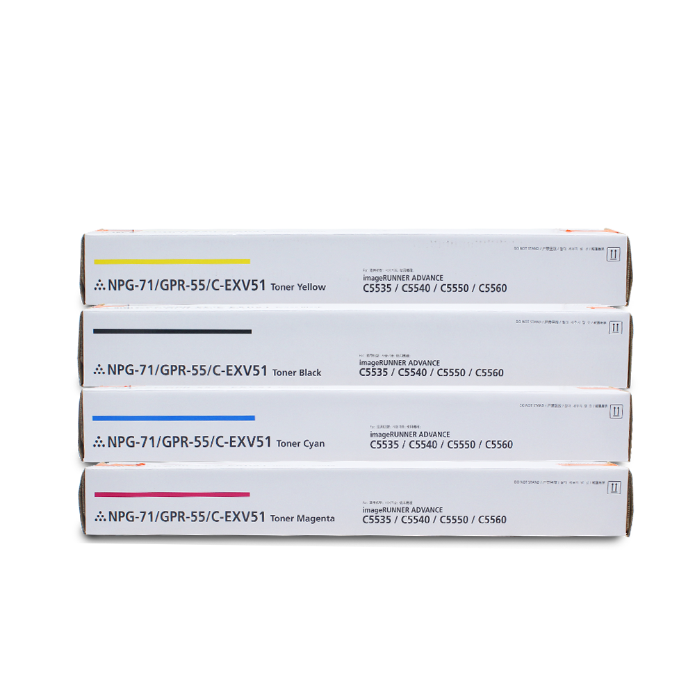 Оригинальный тонер-картридж OEM NPG71/GPR55/EXV51 для копировального аппарата Canon — оригинальное качество