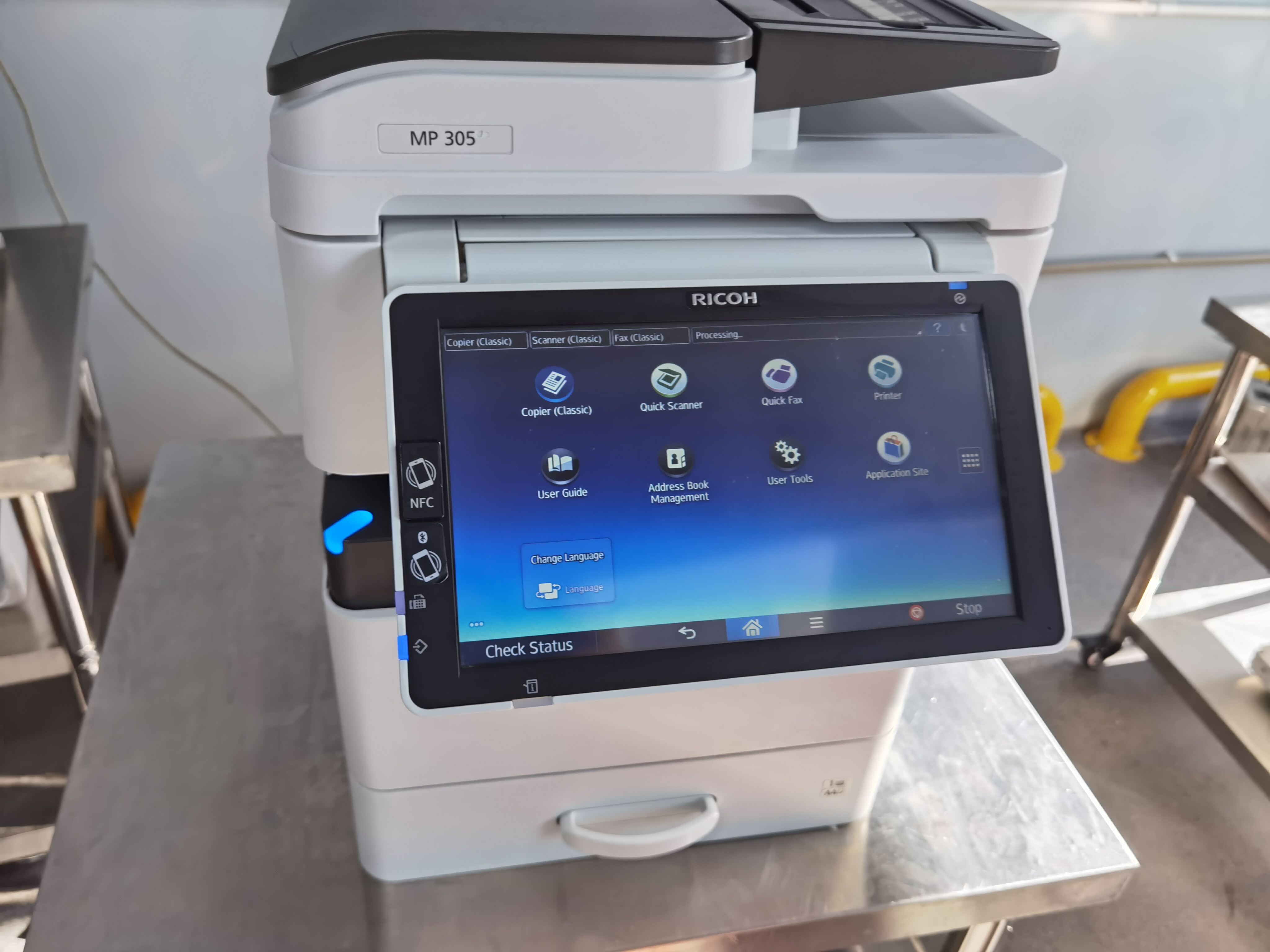 Восстановленный монохромный чёрно-белый копир Ricoh MP305+ формата A4