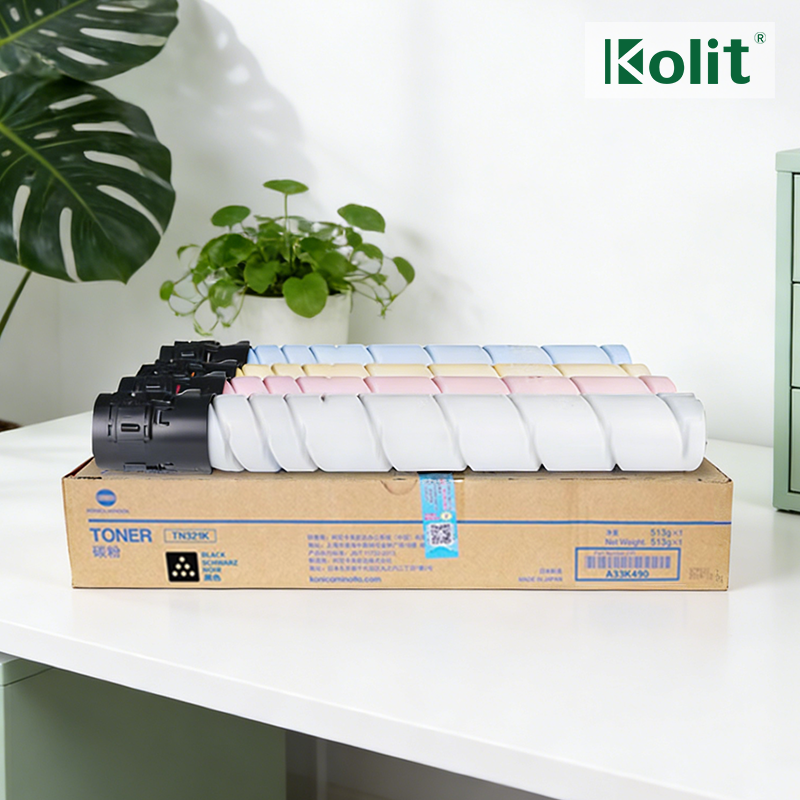 Konica Minolta TN321 Genuine Original Toner Cartridge CMYK for bizhub C224/C284/C364 Series