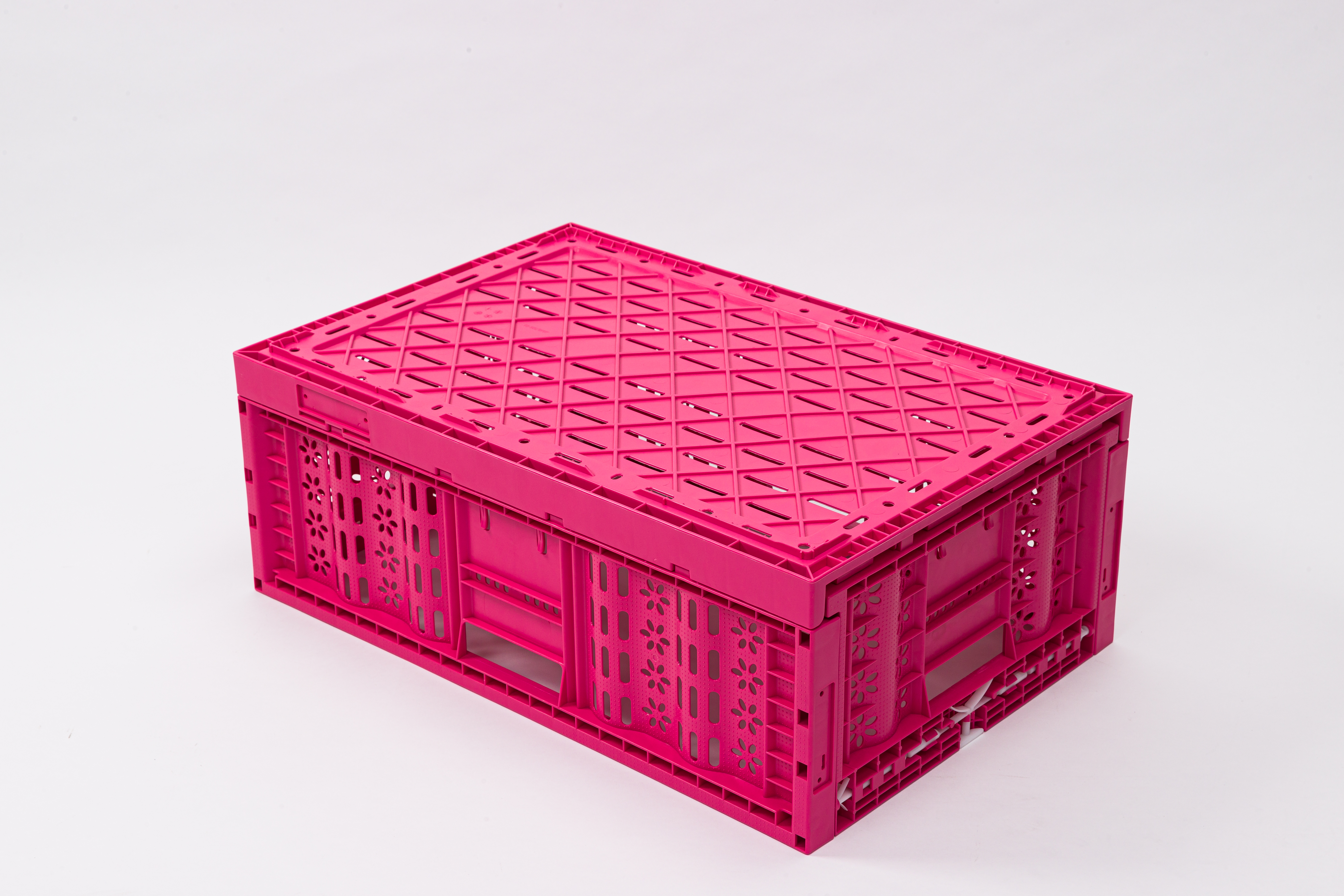 Efiyen Depolama ve Taşıma İçin Yığınlanabilir Plastik Katlanır Kasalar