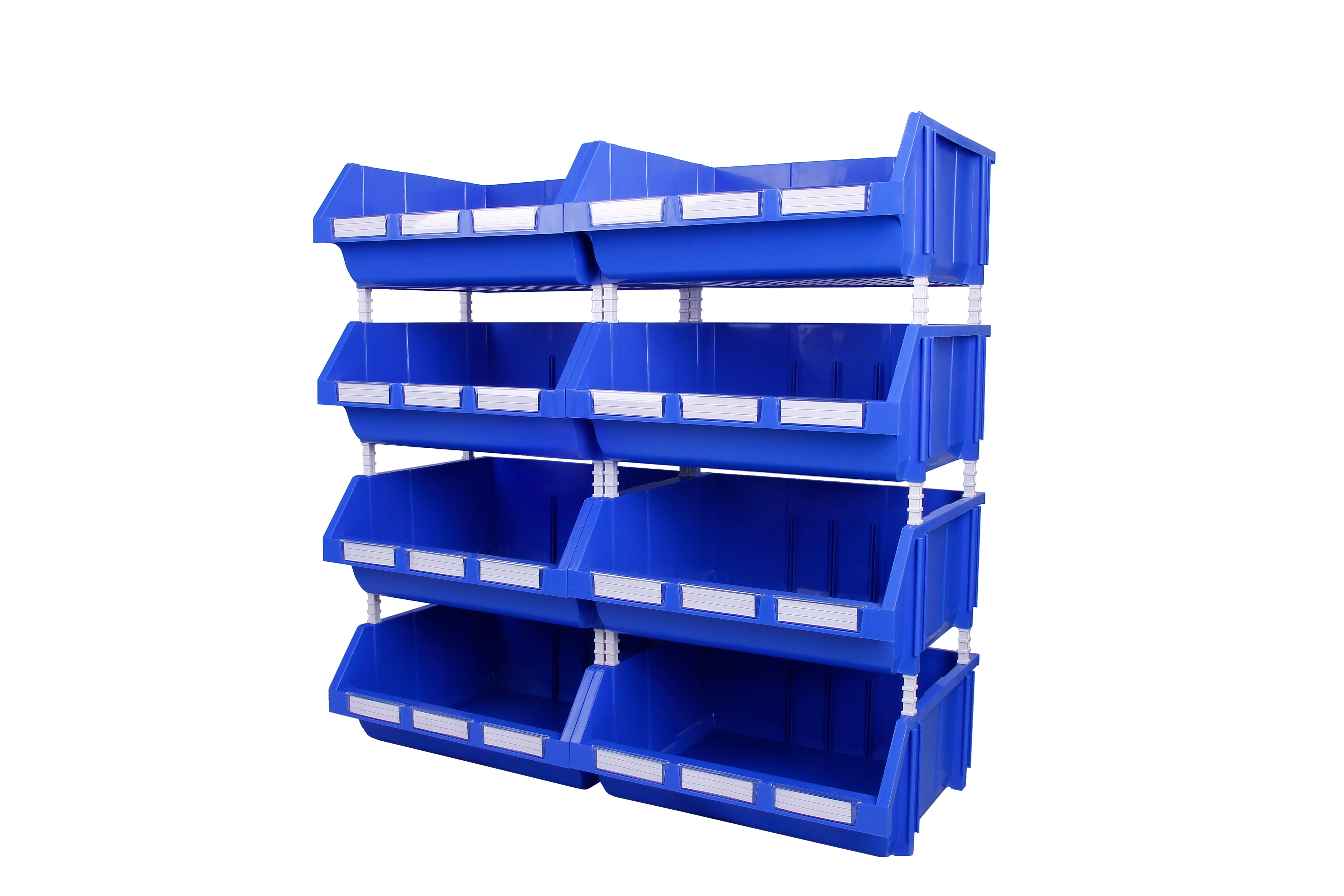Are plastic storage bins stackable?