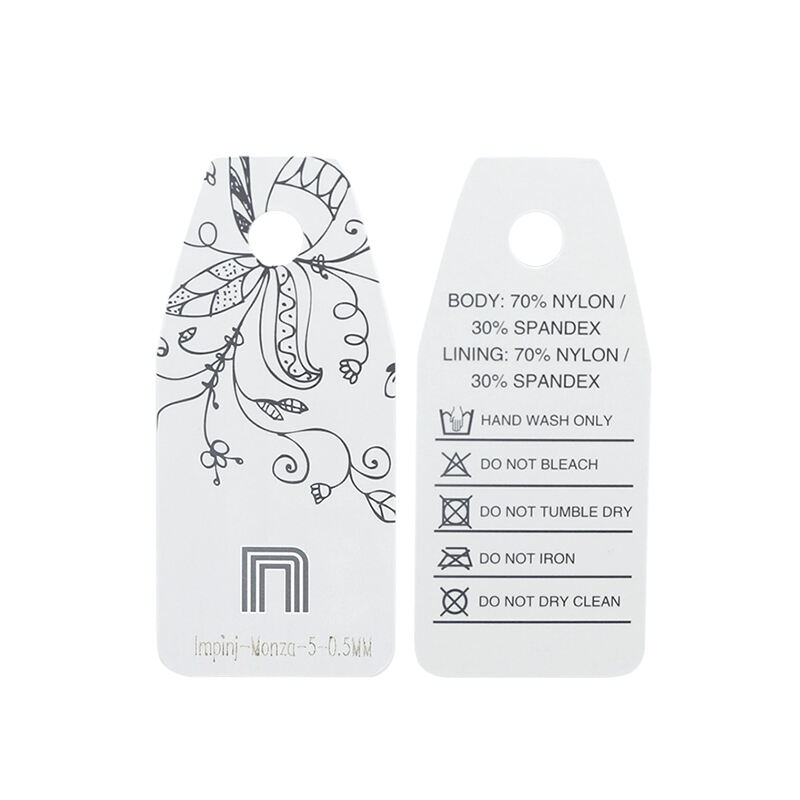 RFID clothing tag HF UHF apparel hangtag label rfid paper tags for garment management manufacture