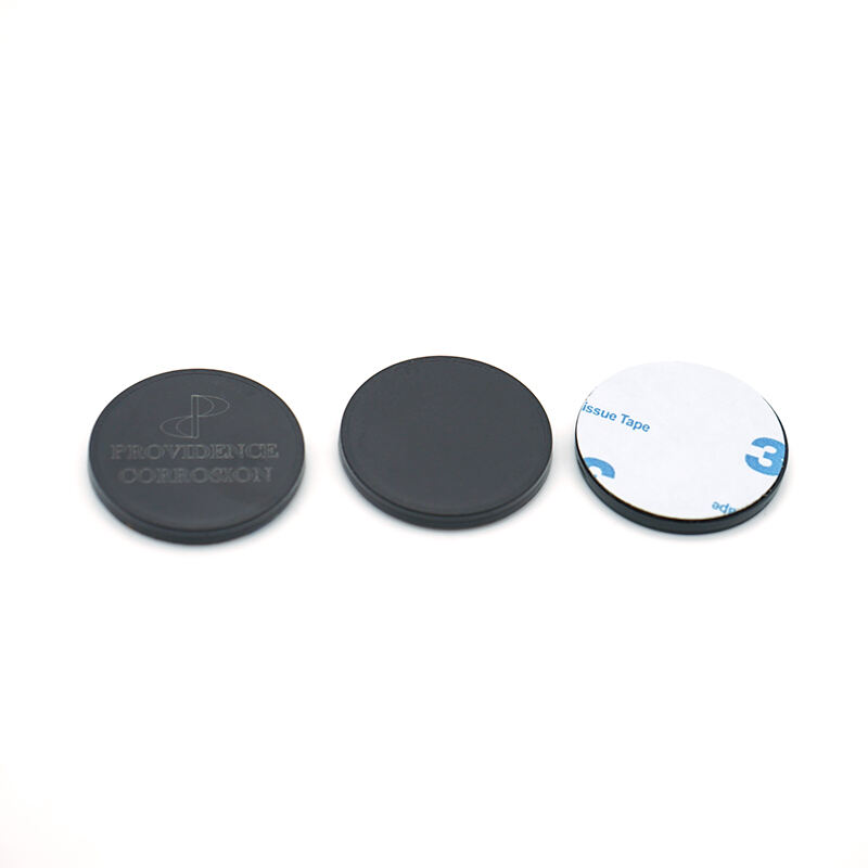 125khz ABS RFID LF HF round token tag 3m glue on metal rfid patrol tags for guard patrol management