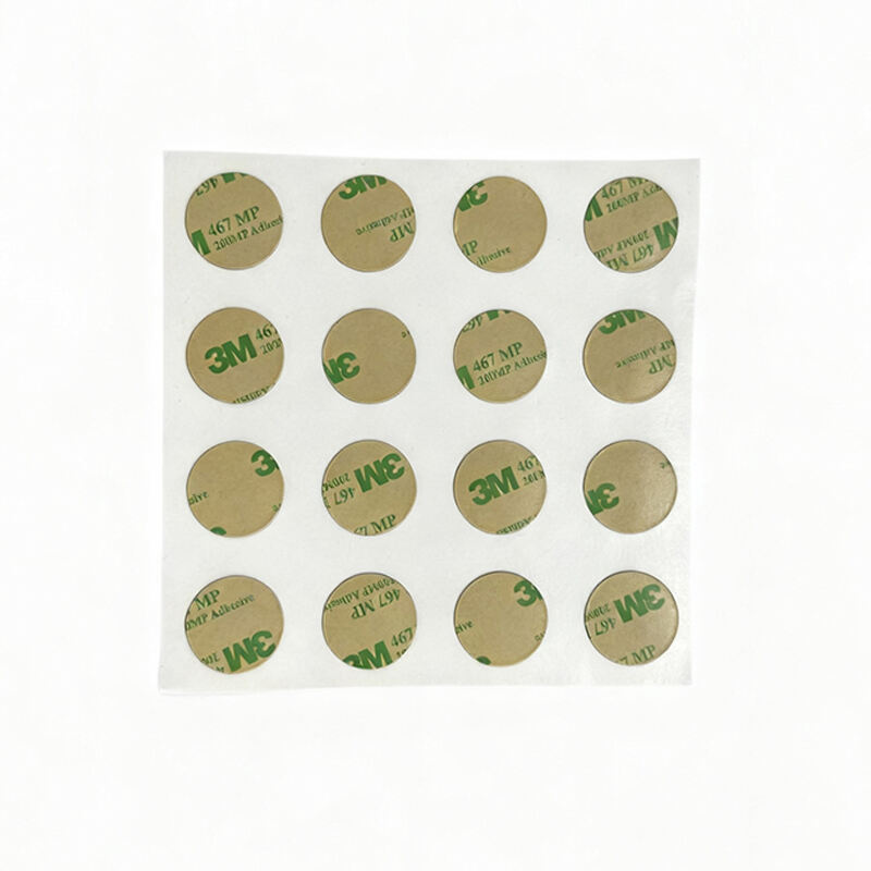 Square Round Thermal Paper Ferrite Anti-metal Layer NTAG213 215 216 HF 13.56MHZ ISO14443A RFID NFC Labels Sticker