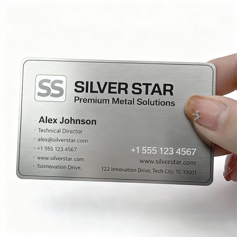 Matte Glossy Double-sided High-quality Metal RFID Cards Custom