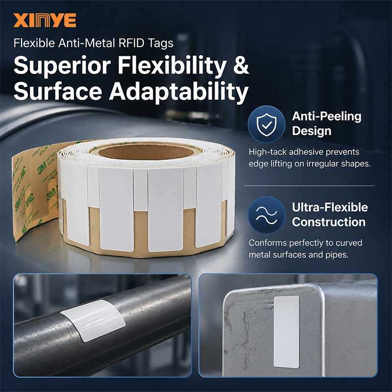 علامات RFID المرنة المقاومة للمعادن لإدارة الأصول
