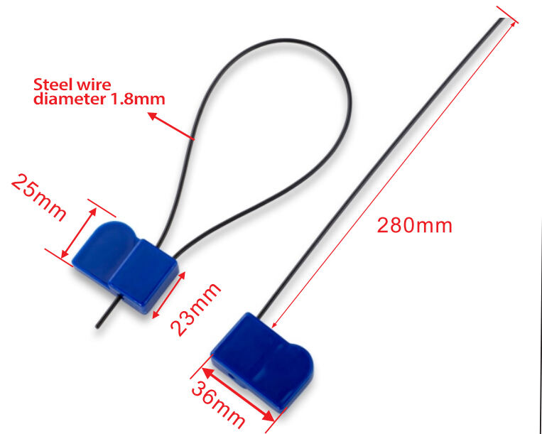 Passive HF 13.56Mhz proof Zip RFID Cable Tie Tag Plastic RFID Container Seal Tag Label manufacture