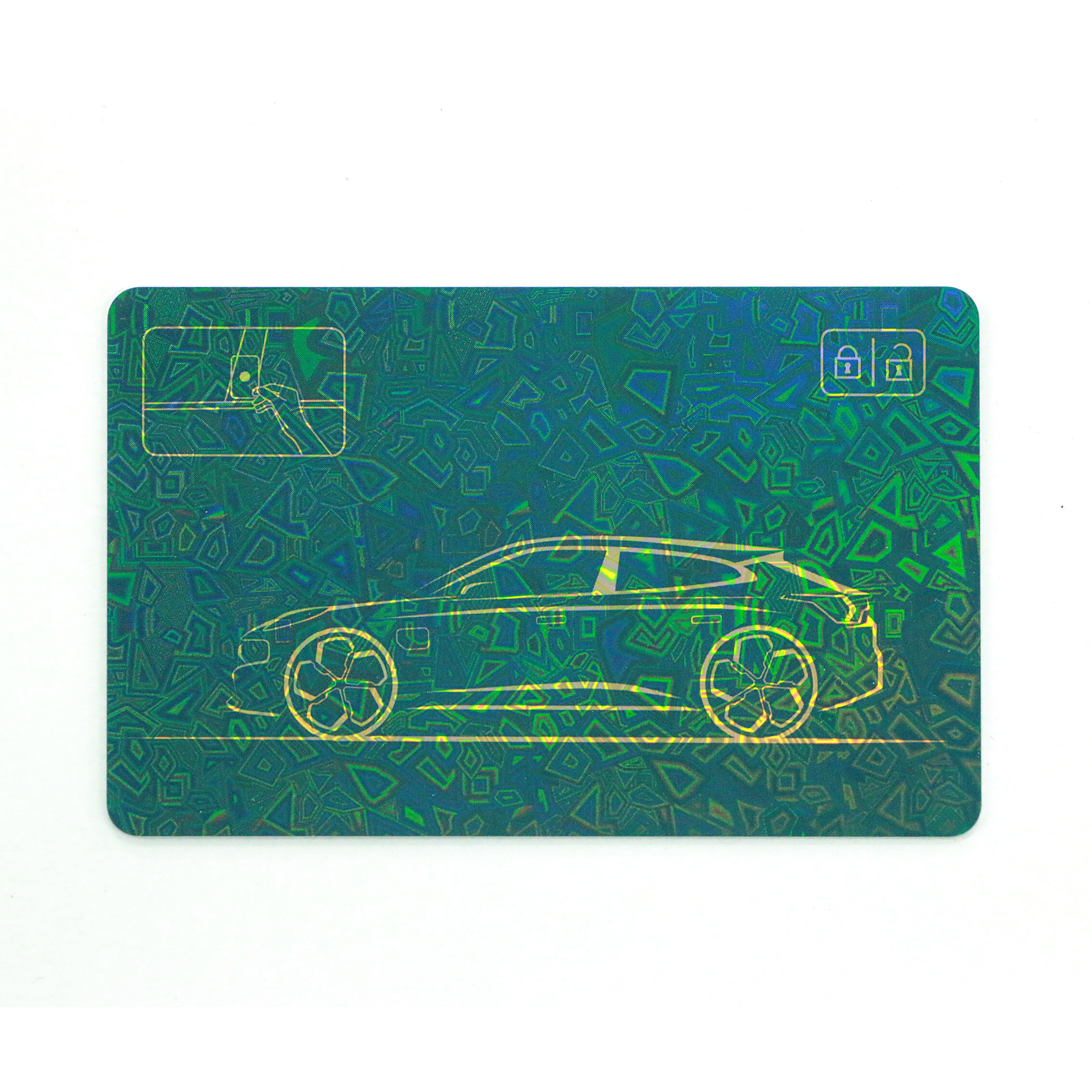 MIFARE DESFIRE EV3 2K কাস্টম হলোগ্রাফিক ডিজাইন আরএফআইডি কার্ড অ্যাক্সেস এনএফসি লেজার গ্রেভিং জন্য