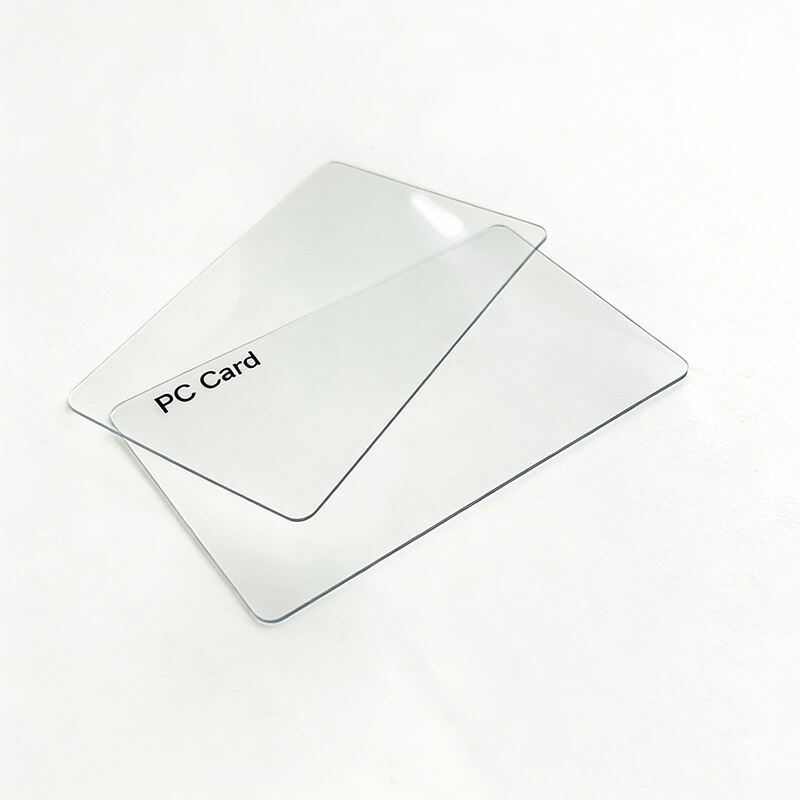 Висока твърдост, устойчиви на драскотини, прозрачни чисти PC карти по поръчка (без чип)