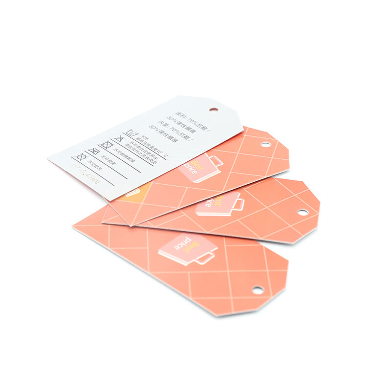 RFID clothing tag HF UHF apparel hangtag label rfid paper tags for garment management