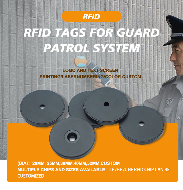 RFID patrol pointb tags HF token tags for rfid guard patrol management system  factory