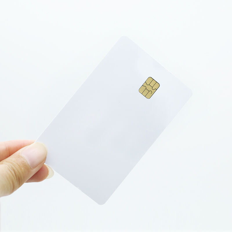 RFID contact ic cards 4442 chip pvc blank card with magnetic stripe custom manufacture