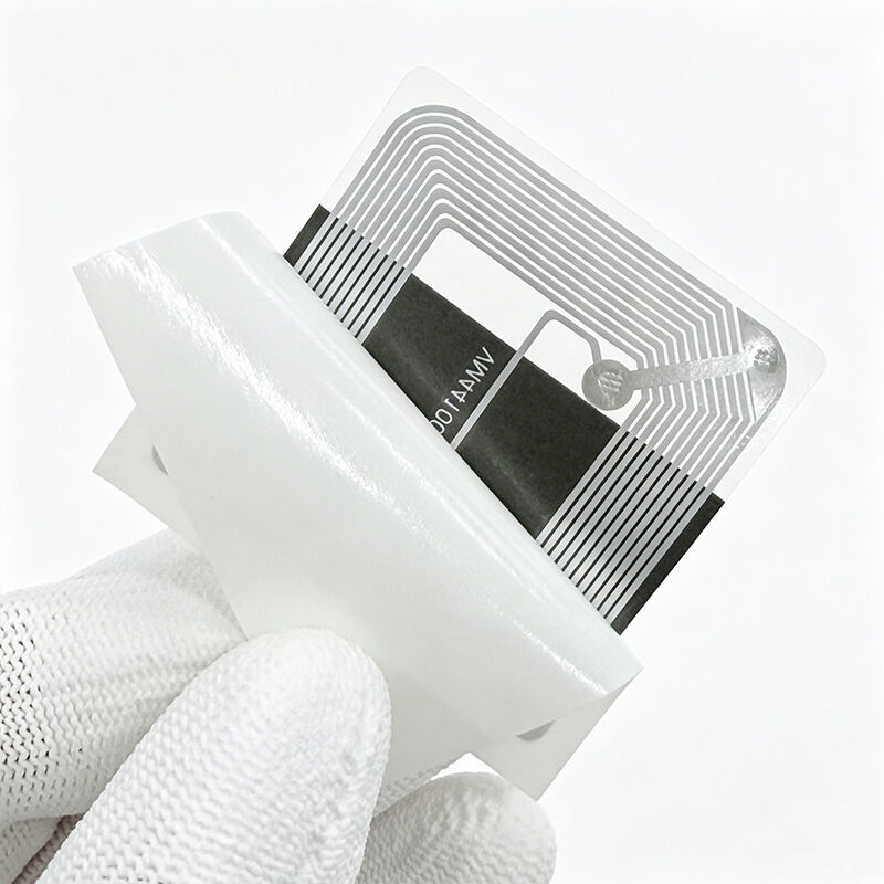 Fudan-F08-RFID-Aufkleber, 13,56-MHz-FM11RF08-NFC-Inlay, ISO14443A-RFID-Etiketten, Anti-Metall-Tag mit quadratischer Form
