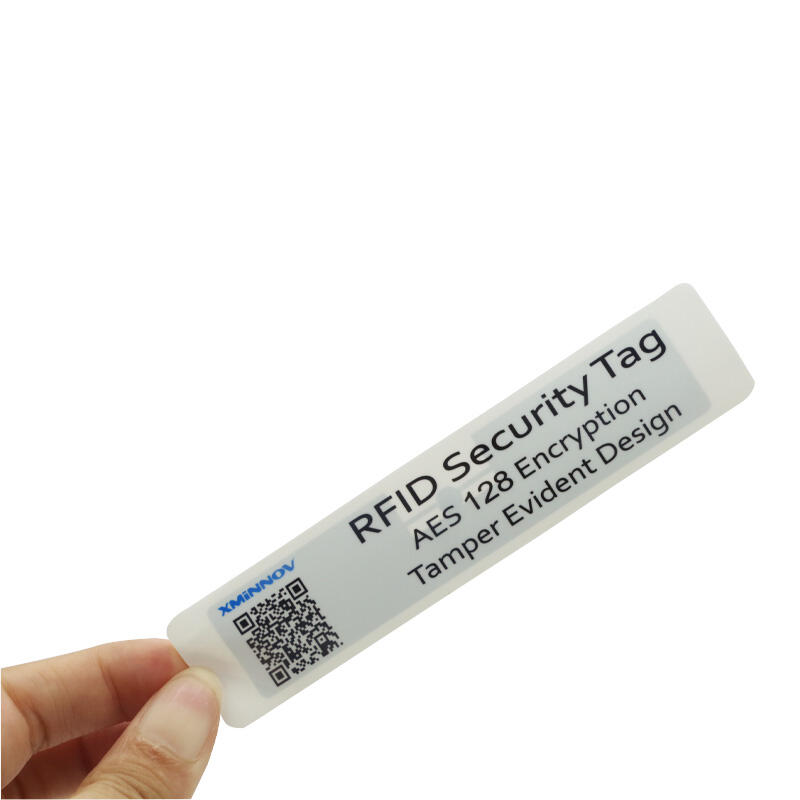 RFID security tag encryption anti tamper adhesive label Ucode G2IM uhf asset management tag