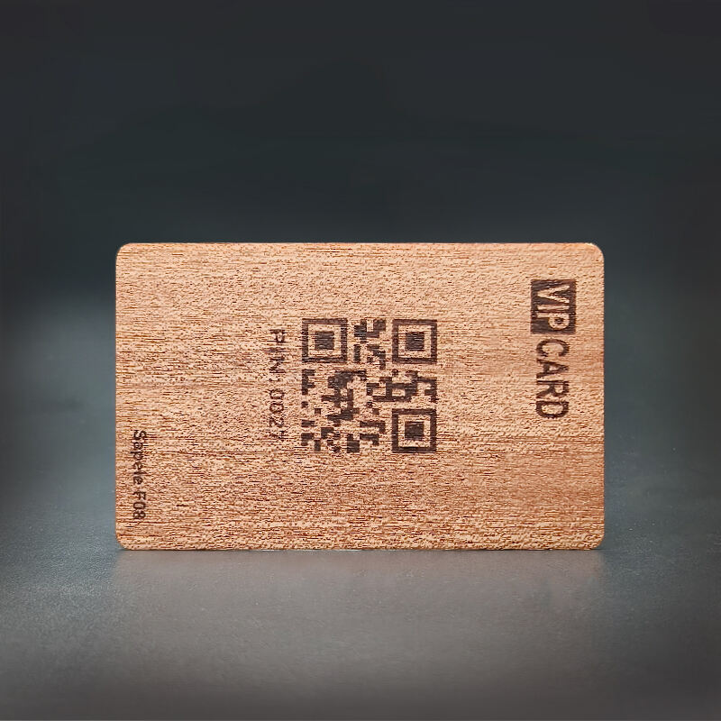 بطاقات عمل خشبية فارغة بنظام ISO 14443A 13.56MHz MIFARE Classic 1K 4K بنظام NFC، تصنيع بطاقات RFID خشبية لبرامج الولاء