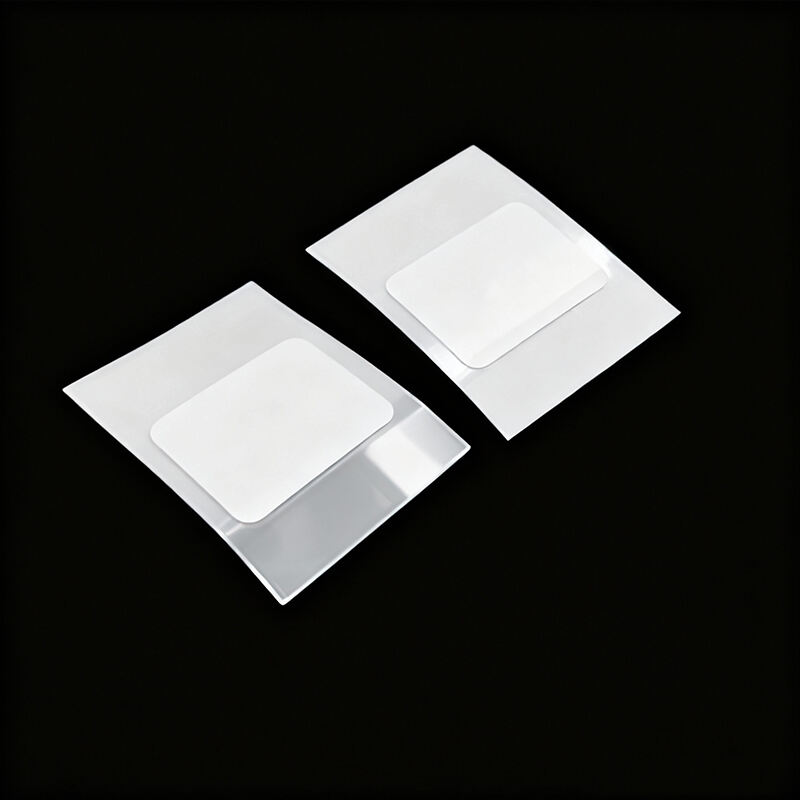 Blank PVC ISO14443A MIFARE PLUS S 4K 7B Square HF 13.56MHZ RFID Labels Custom