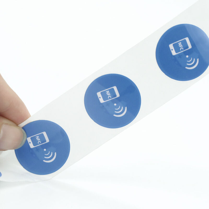 Custom Printable Logo 13.56mhz Smart Rfid Sticker Label Nta213/ntag215/ntag216 Chip Nfc Tags