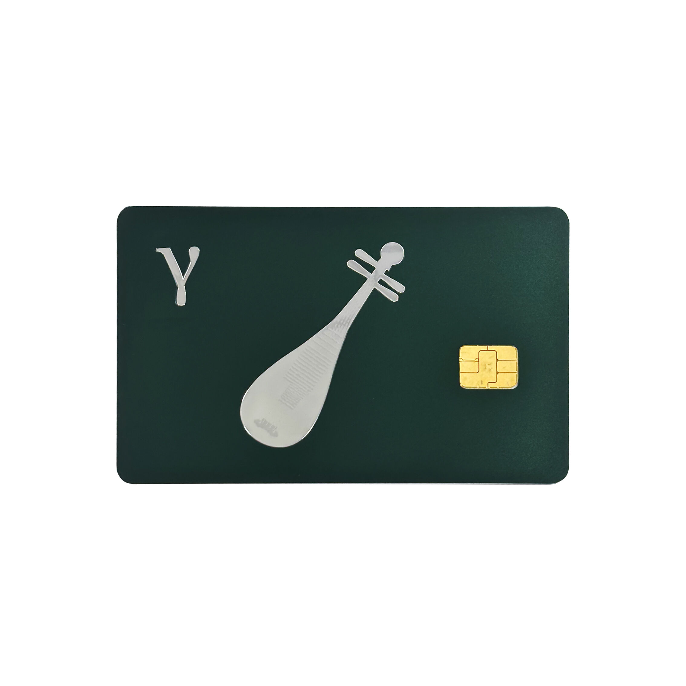 Stainless Steel Face Material  Metal Face Card Dual-Interface Smart Card