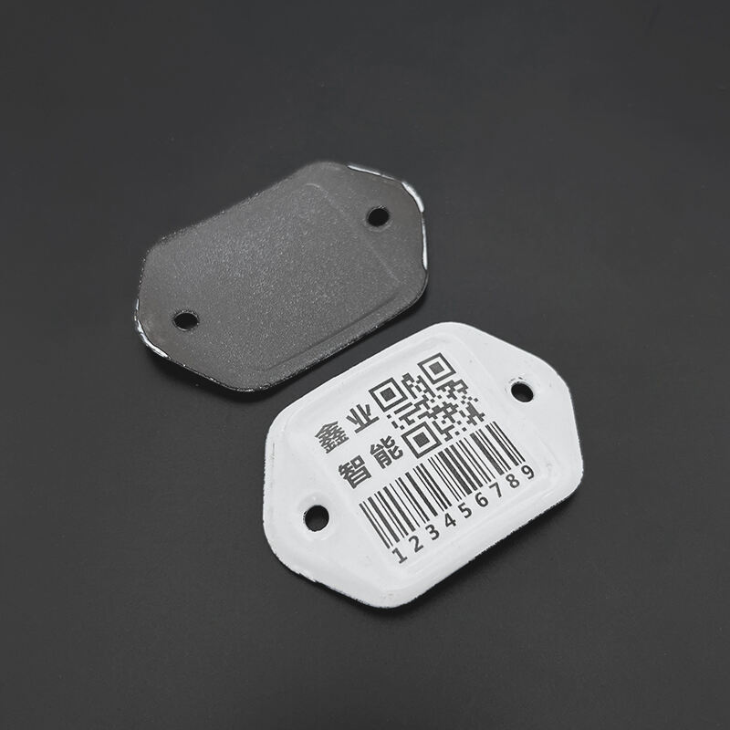 High temperature resistance metal ceramic gas cylinder barcode tags enamel label for LPG gas cylinders tracking