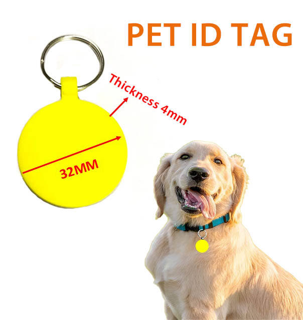 Customize Smart Labels Rfid Dog Tags Nfc Pet Tag NFC chip NTAG213 silk screen logo Printing ISO 14443A manufacture