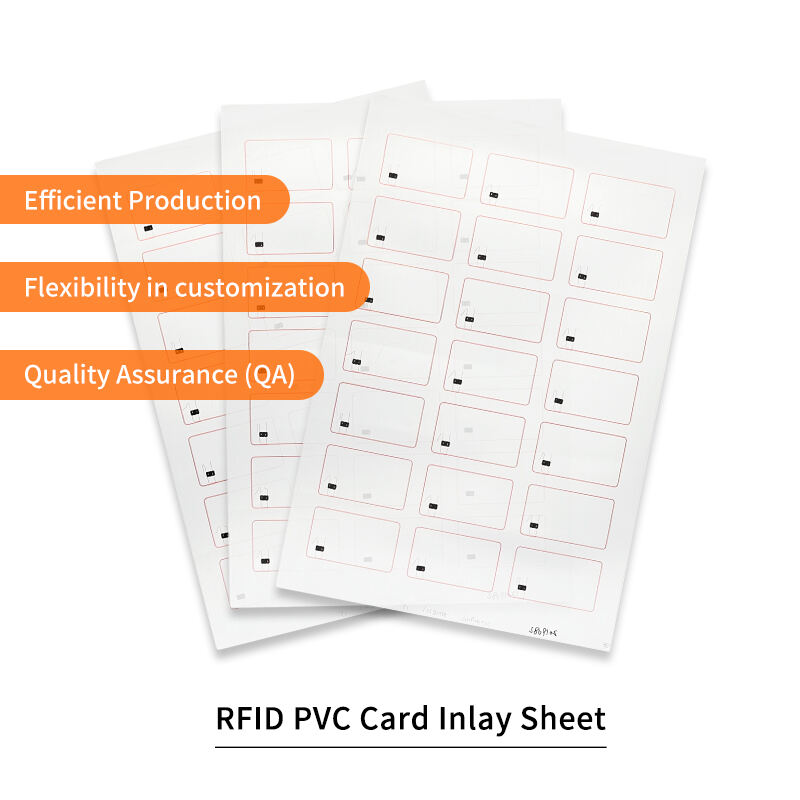 Custom Layout  3x6 / 3x7 / 3x8 PVC RFID Inlay Sheet for The  Smart Card Produce
