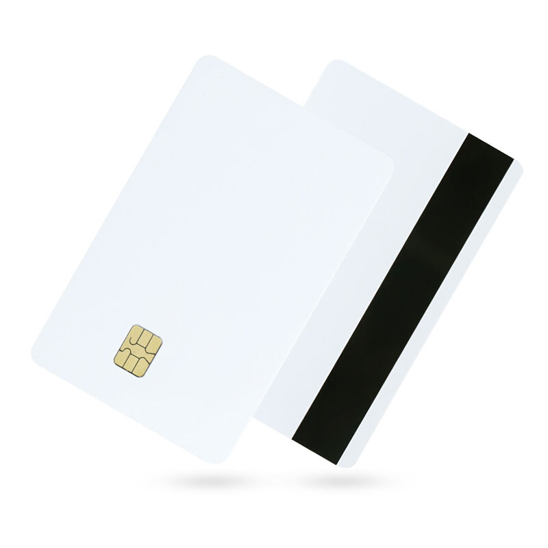 RFID contact 1k byte ic cards chip pvc blank card with magnetic stripe custom