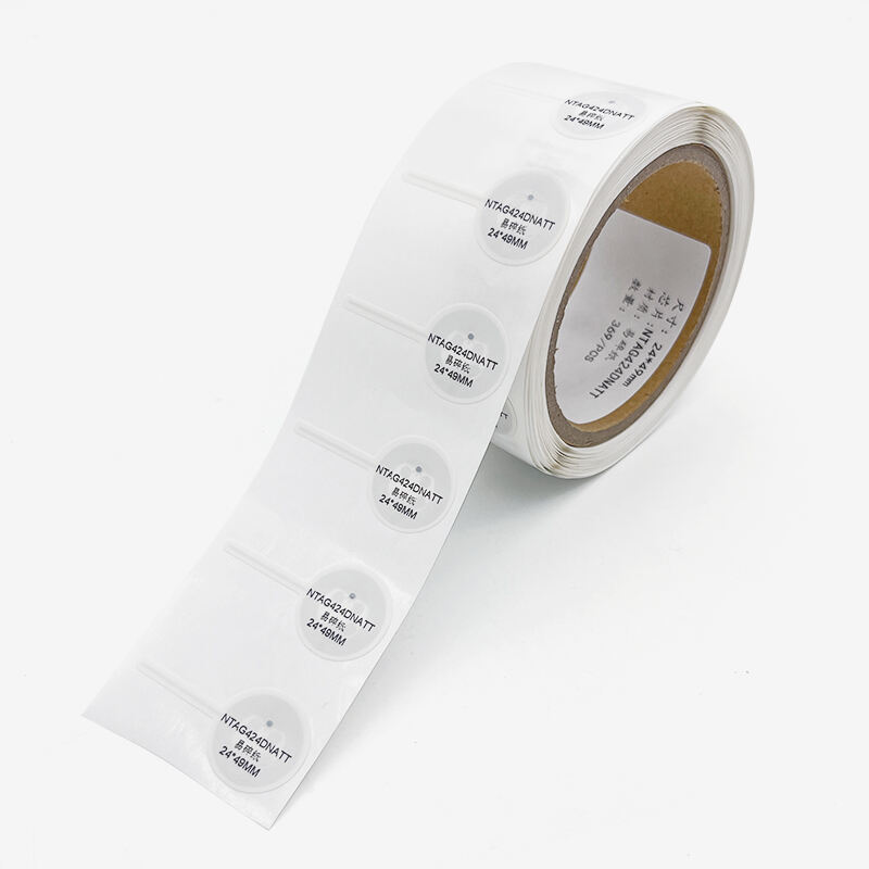 HF rfid security tag NTAG424 NTAG 213 DNA TT coater paper NFC labels