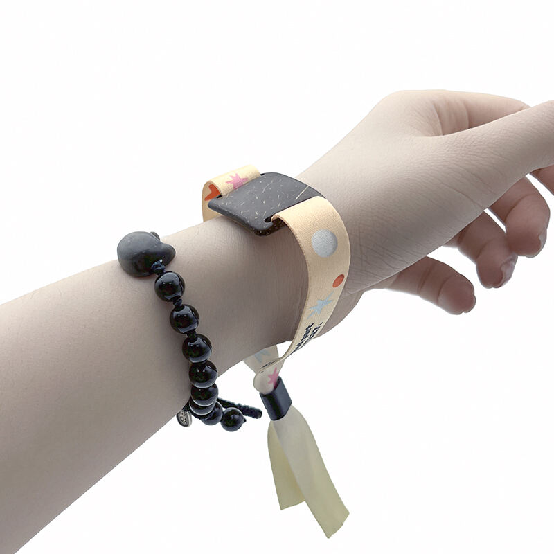 Tarjeta NFC pequeña Mifare S50 Mifare S70, pulsera RFID tejida, pulsera RFID con cáscara de coco