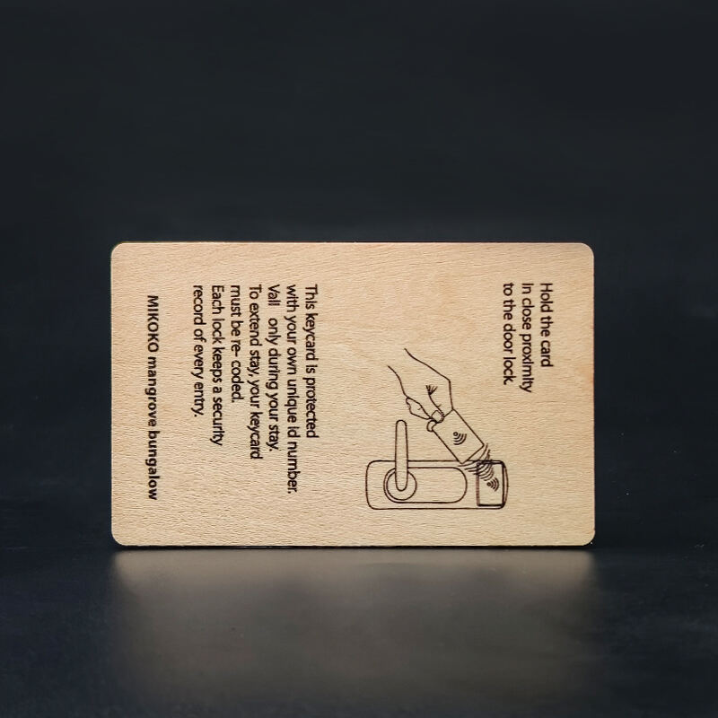 Customized NFC Wooden Card Smart Eco-Friendly NFC MIFARE DESFire EV1 4K Wooden Card