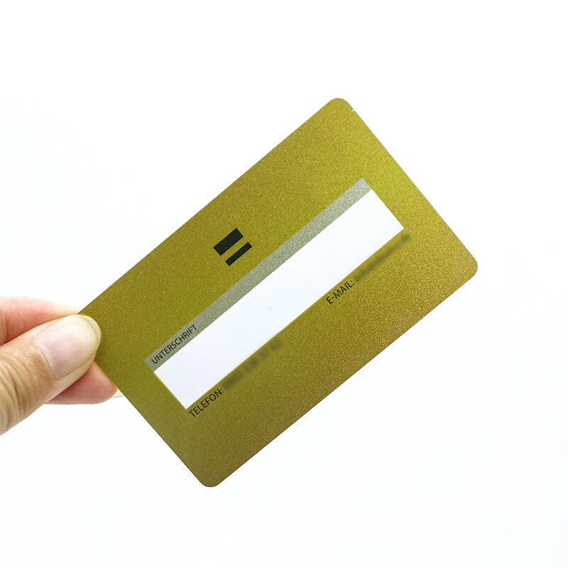 Custom HF 13.56Mhz smart card programmable gold silk printing pvc business smart card  nfc card