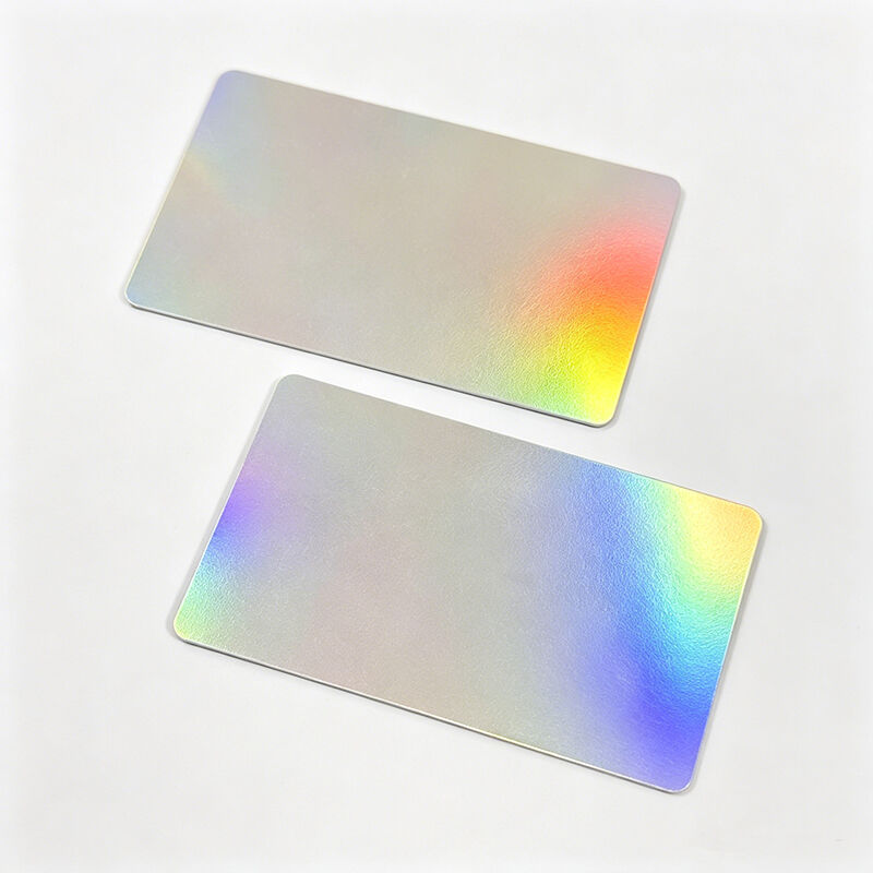 Laserová RFID karta MIFARE Plus SE 1K ultra tenká, duhová, s teplým razítkem, s zakódovanými daty URL, luxusní klíčová karta pro rekreační areál