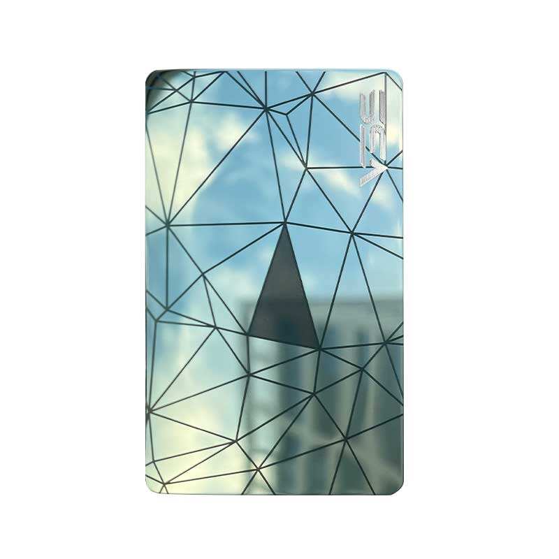 כרטיס RFID מתכת חד-צדדי ניתן לקריאה של PVD Craft