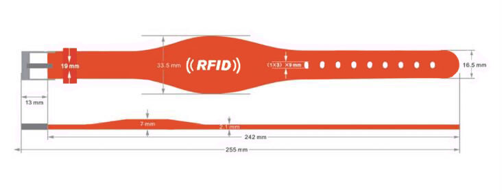 Silicone rfid wristbands for events identity verification factory