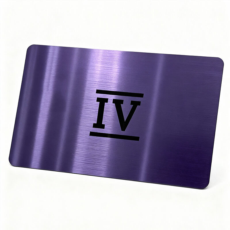 Innovative RFID Metal Card Applications High-end club RFID card ML laser printing glossy hairline printing for metal card
