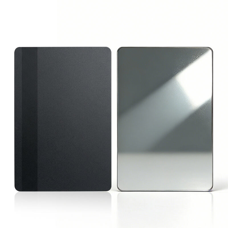 Luxury Design Mirror Magnetic Stripe Metal Face Card