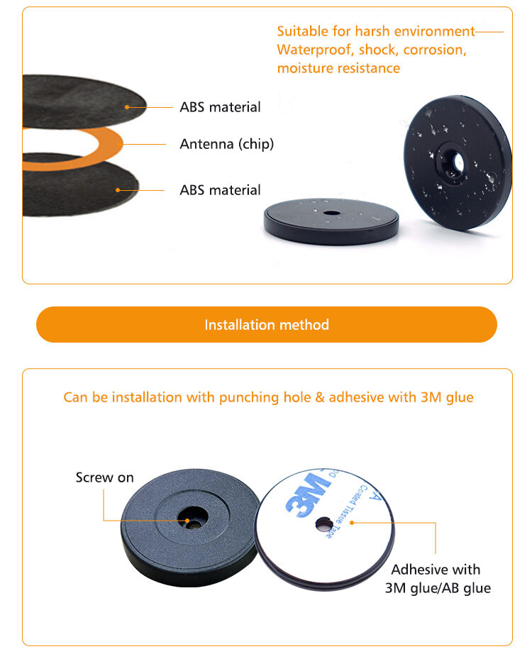 RFID patrol pointb tags HF token tags for rfid guard patrol management system  details